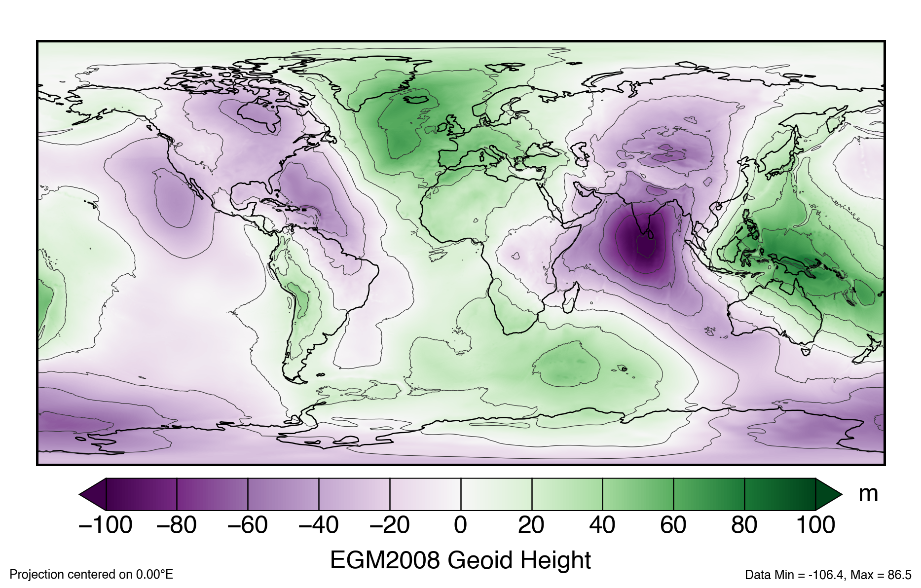 Derived from the International Centre for Global Earth Models (ICGEM)